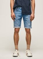 mezclilla shorts de mezclilla con corte tapered stanley Pepe Jeans 06X4821 hombres - Imagen 2