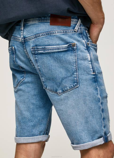 mezclilla shorts de mezclilla con corte tapered stanley Pepe Jeans 06X4821 hombres - Imagen 4