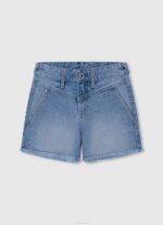 mezclilla shorts de mezclilla de corte estándar Pepe Jeans 06X41486 chica