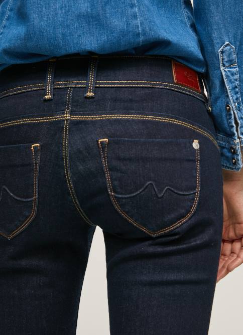 mezclilla vaqueros brooke de corte slim con cintura media Pepe Jeans 06X49 mujer - Imagen 5