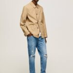 mezclilla vaqueros callen de tiro medio holgados Pepe Jeans 06X4820 hombres