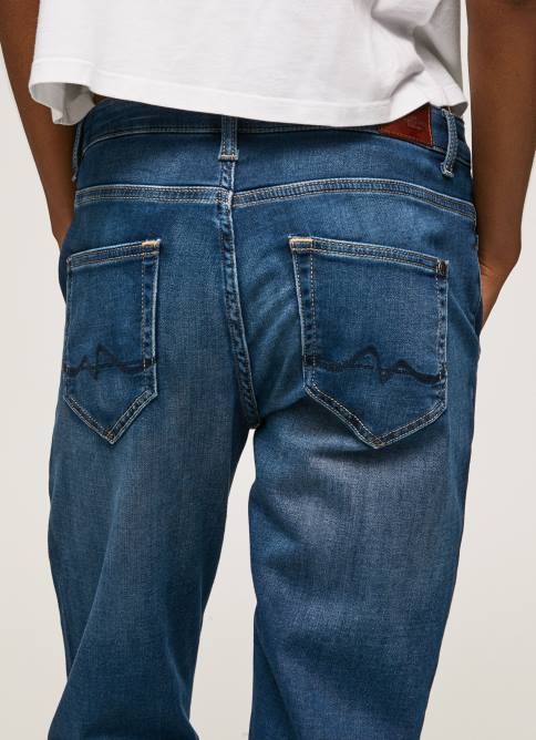 mezclilla vaqueros Carey de tiro medio holgados Pepe Jeans 06X486 mujer - Imagen 5