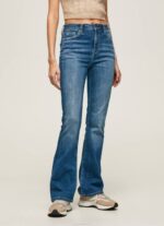 mezclilla vaqueros dion de talle alto acampanados Pepe Jeans 06X460 mujer - Imagen 2