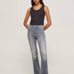 mezclilla vaqueros dion de talle alto acampanados Pepe Jeans 06X463 mujer