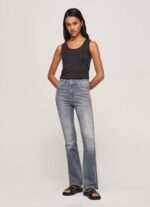 mezclilla vaqueros dion de talle alto acampanados Pepe Jeans 06X463 mujer