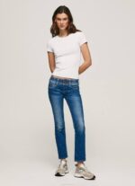 mezclilla vaqueros gen de tiro medio recto Pepe Jeans 06X46 mujer