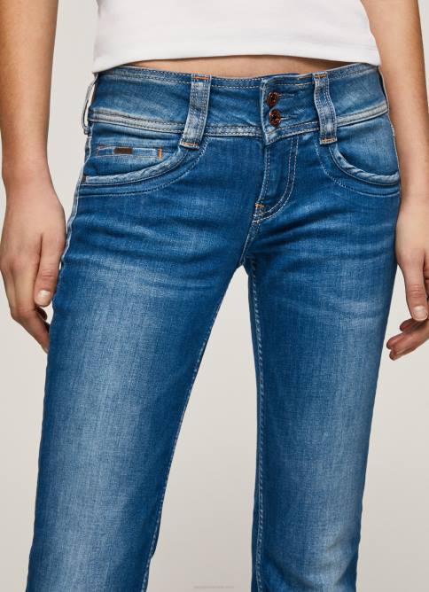 mezclilla vaqueros gen de tiro medio recto Pepe Jeans 06X46 mujer - Imagen 3