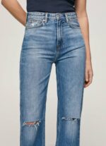 mezclilla vaqueros harper con tiro alto y corte acampanado Pepe Jeans 06X464 mujer - Imagen 2