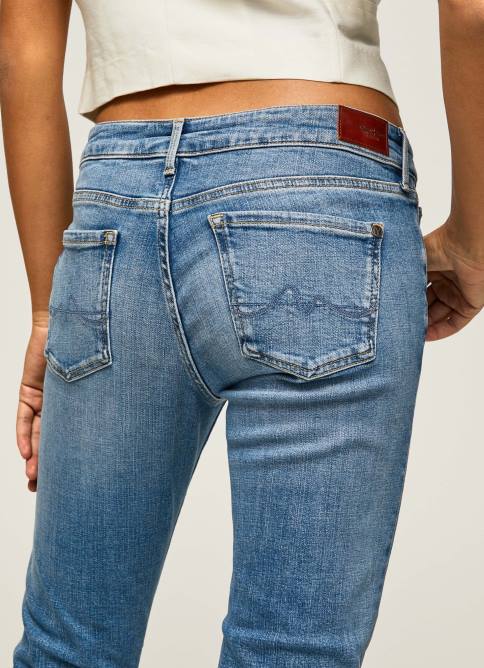 mezclilla vaqueros jolie de tiro medio con corte regular Pepe Jeans 06X420 mujer - Imagen 5