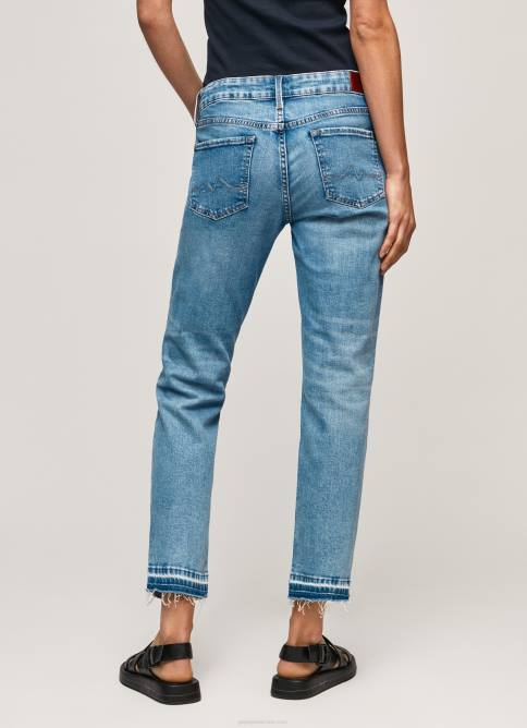 mezclilla vaqueros jolie de tiro medio con corte regular Pepe Jeans 06X429 mujer - Imagen 4