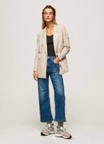 mezclilla vaqueros lexa sky de talle alto y ancho Pepe Jeans 06X491 mujer