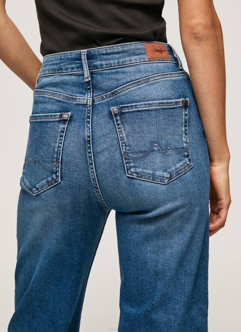 mezclilla vaqueros lexa sky de talle alto y ancho Pepe Jeans 06X491 mujer - Imagen 5