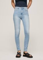 mezclilla vaqueros pitillo de talle alto Pepe Jeans 06X438 mujer - Imagen 2
