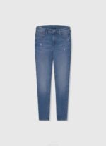 mezclilla vaqueros reese taper fit de talle alto Pepe Jeans 06X41366 chica - Imagen 4