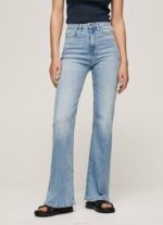 mezclilla vaqueros willa de talle alto y corte acampanado Pepe Jeans 06X459 mujer - Imagen 2