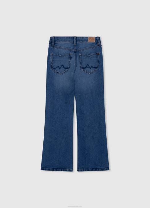 mezclilla vaqueros willa jr de talle alto acampanados Pepe Jeans 06X41368 chica - Imagen 2