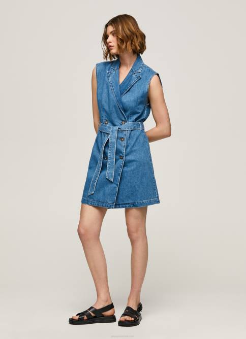 mezclilla vestido vaquero corto carmen Pepe Jeans 06X4154 mujer - Imagen 2