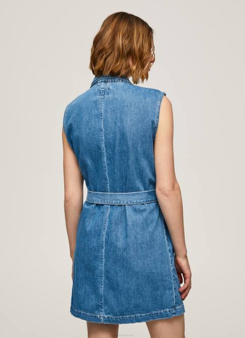 mezclilla vestido vaquero corto carmen Pepe Jeans 06X4154 mujer - Imagen 4