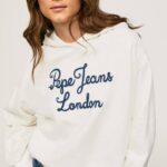mousse suéter con logo bordado Pepe Jeans 06X4269 mujer