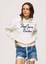 mousse suéter con logo bordado Pepe Jeans 06X4269 mujer - Imagen 3