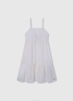 mousse vestido romántico de algodón Pepe Jeans 06X41398 chica