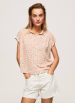 multi camisa floral de manga corta Pepe Jeans 06X4356 mujer