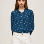multi camisa floral manga larga Pepe Jeans 06X4371 mujer