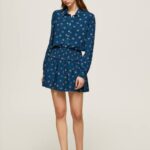 multi falda con estampado floral Pepe Jeans 06X4505 mujer
