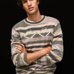 multi jersey a rayas con cuello redondo Pepe Jeans 06X4857 hombres