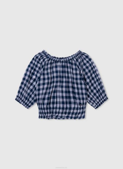 multi_top_con_estampado_de_cuadros_pepe_jeans_06x41419_chica.jpg multi top con estampado de cuadros Pepe Jeans 06X41419 chica - Imagen 1