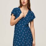 multi vestido con estampado floral Pepe Jeans 06X4193 mujer