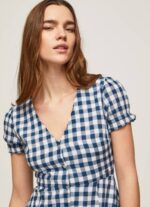 multi vestido estampado a cuadros Pepe Jeans 06X4184 mujer - Imagen 3