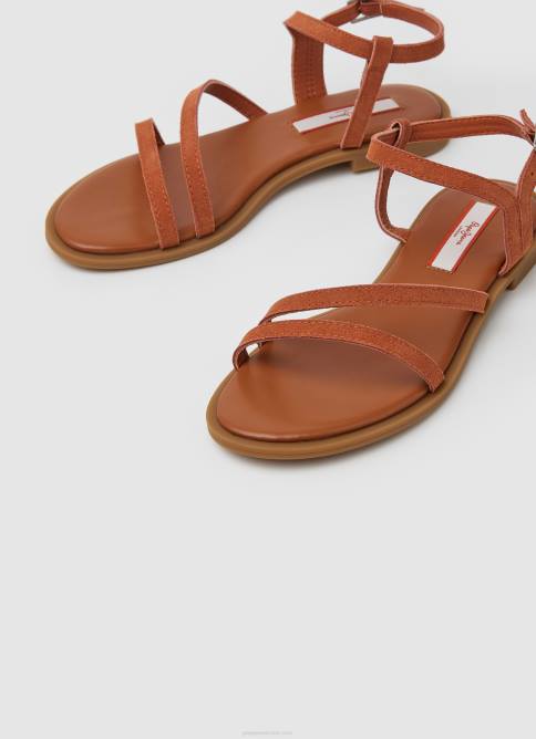 naranja óxido sandalias planas de ante hayes folk Pepe Jeans 06X4667 mujer - Imagen 3