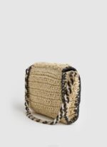 negro bolsa crossbody de paja tejida Pepe Jeans 06X4718 mujer - Imagen 2