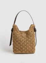 negro bolsa crossbody de paja tejida Pepe Jeans 06X4718 mujer - Imagen 4