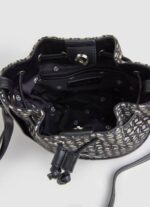 negro bolso bombonera tejido en jacquard Pepe Jeans 06X4730 mujer - Imagen 3