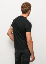 negro camiseta de manga corta de algodón Pepe Jeans 06X41003 hombres - Imagen 4