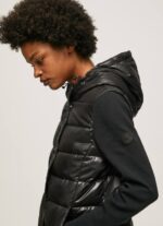 negro chaqueta acolchada con acabado mate Pepe Jeans 06X4121 mujer - Imagen 3