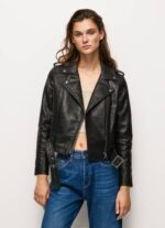 negro chaqueta motera con hombreras hombreras Pepe Jeans 06X4116 mujer - Imagen 2