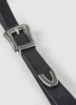 negro cinturón fino de cuero Pepe Jeans 06X4759 mujer - Imagen 2