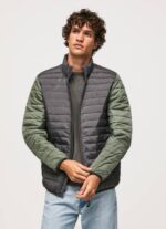 negro lavado chaqueta acolchada Pepe Jeans 06X4837 hombres