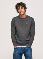 negro lavado jersey con estampado fotográfico Pepe Jeans 06X4885 hombres