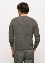 negro lavado jersey de punto gofrado Pepe Jeans 06X4854 hombres - Imagen 4