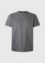 negro lavado playera con logo bordado Pepe Jeans 06X4976 hombres - Imagen 5