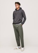 negro lavado sudadera con capucha de algodón Pepe Jeans 06X4875 hombres - Imagen 2