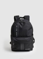 negro mochila de tela con detalles de líneas Pepe Jeans 06X41294 hombres