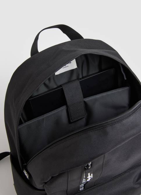 negro mochila de tela con detalles de líneas Pepe Jeans 06X41294 hombres - Imagen 3