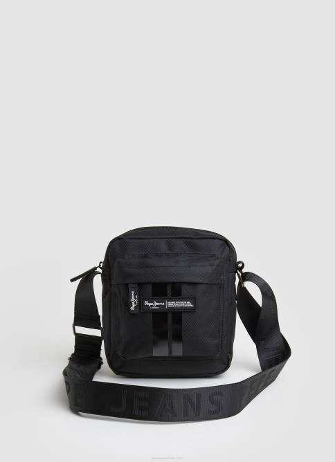 negro mochila de tela con detalles de líneas Pepe Jeans 06X41294 hombres - Imagen 5
