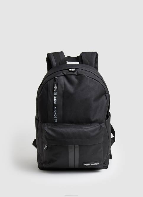 negro_mochila_de_tela_con_detalles_de_lineas_pepe_jeans_06x41294_hombres.jpg negro mochila de tela con detalles de líneas Pepe Jeans 06X41294 hombres - Imagen 1