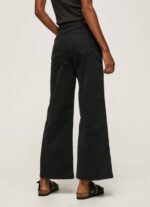 negro pantalones acampanados de algodón Pepe Jeans 06X4313 mujer - Imagen 3